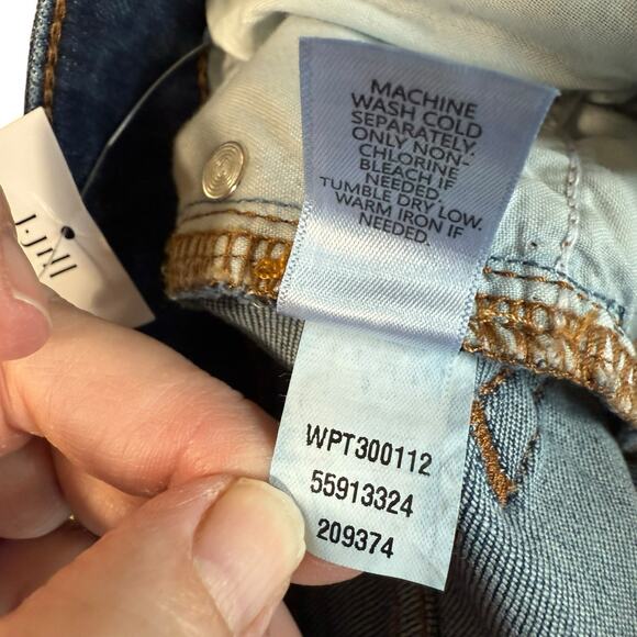 J Jill Jeans Women's Wide Leg Petite Upton Wash Sz 6 Relaxed Bohemian Boho NWT - Picture 7 of 10